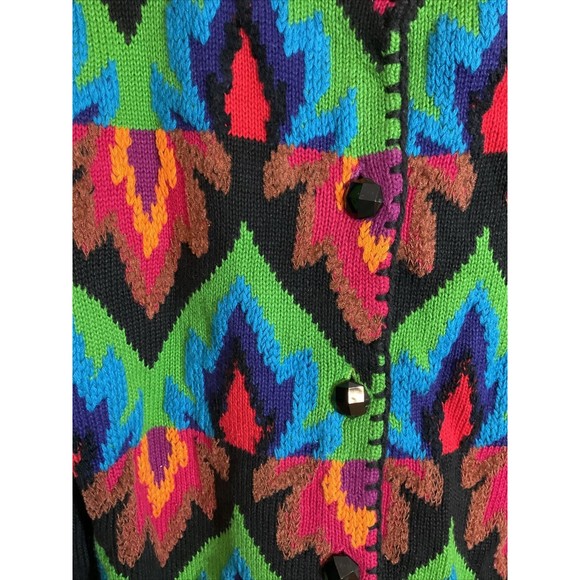 Michael Simon NY Women’s M Sweater Art to Wear Cardigan Button Front Vintage - Picture 2 of 9